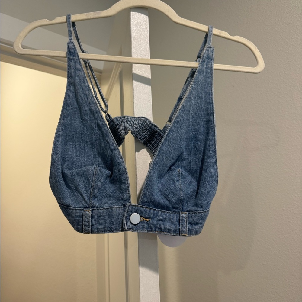 Women's Denim Bralette Top